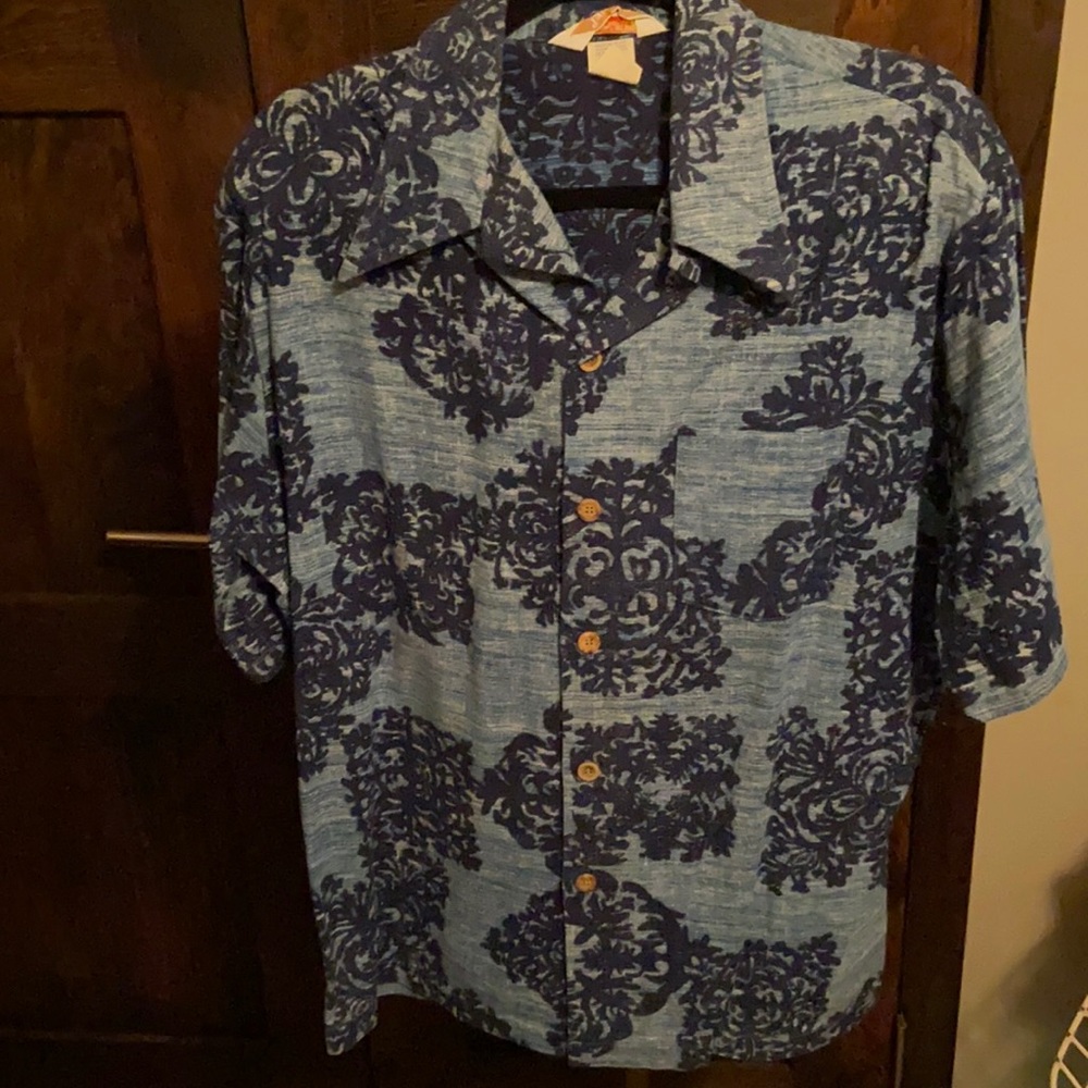 Vtg Jantzen Hawaiian Aloha Barkcloth Shirt. Mint